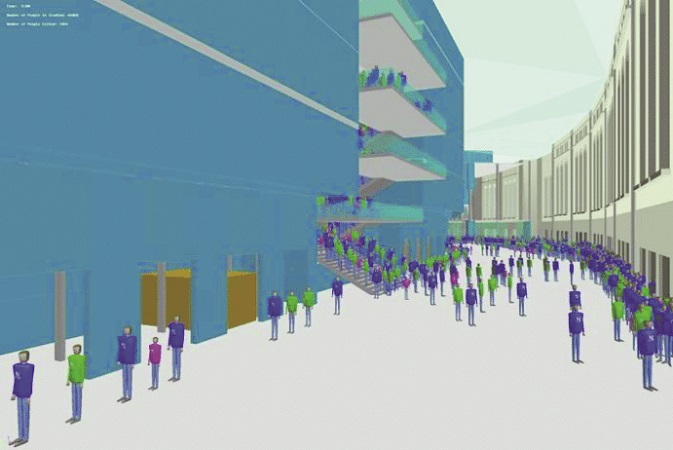 model bim, ewakuacja